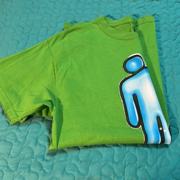 Billie Eilish Blohsh Graphic Shirt Size M Blue Logo Lash Music BILLIEEILISH - Picture 6 of 7